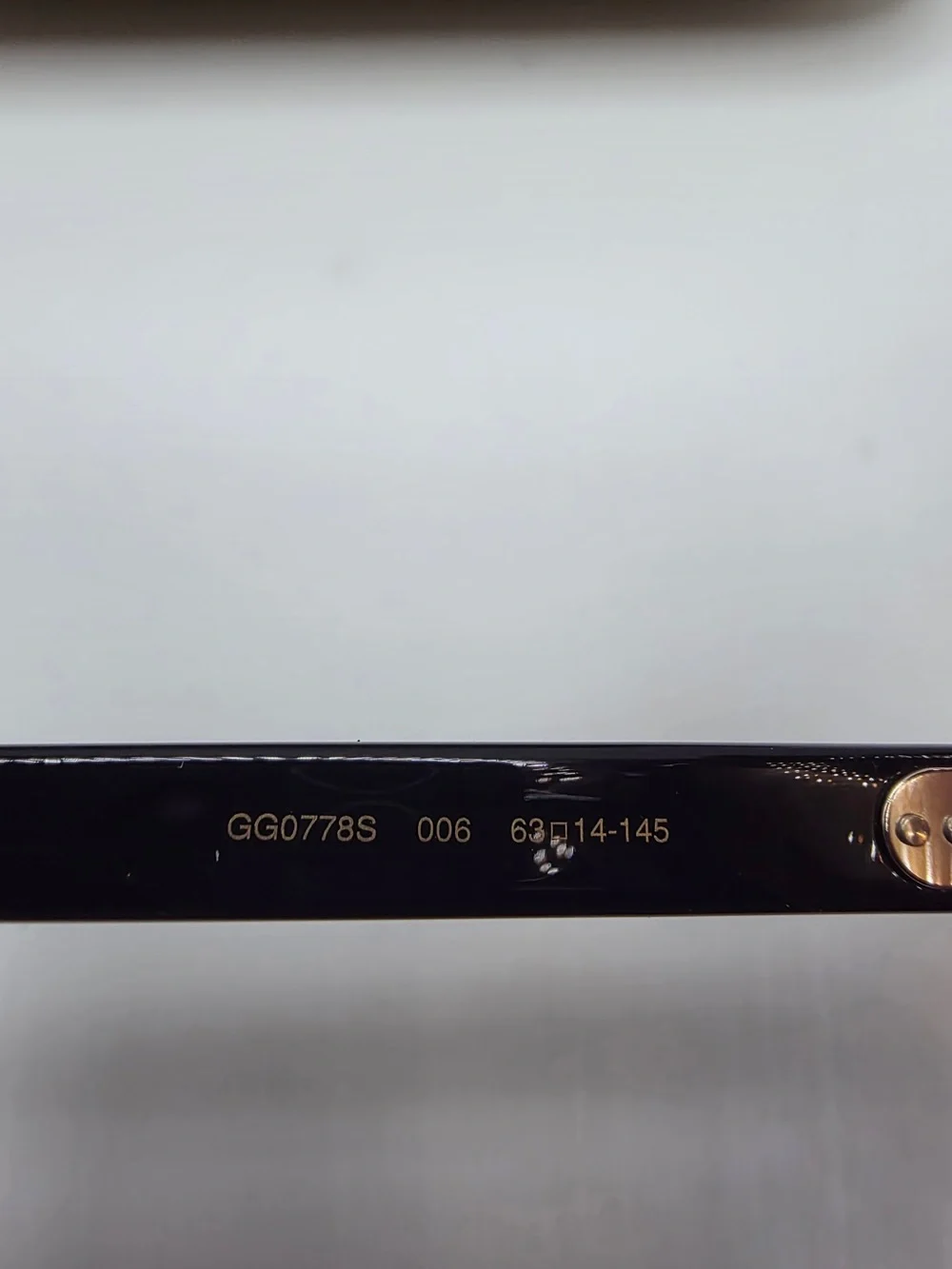 Vintage Gucci Black Frame Sunglasses with Amber Lenses